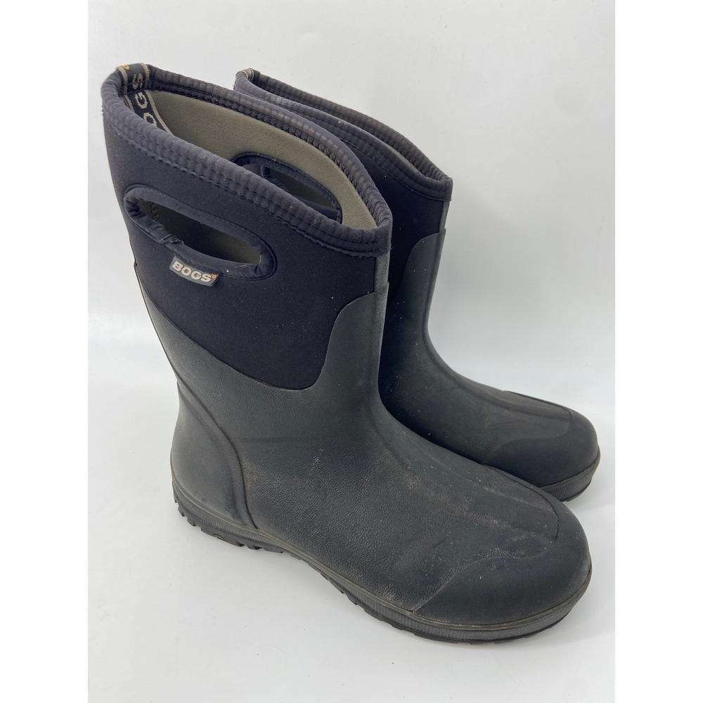 Bogs Boots Ultra Mid Men 11 Black Waterproof Rain Mudd Snow Work Utility Outdoor